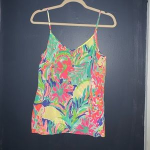 Lightly worn Lilly Pulitzer 100% silk camisole